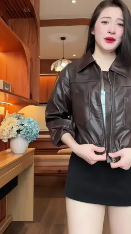 áo khoác da nữ hàng qccc màu sang chảnh #xuhuong #thoitrangnu 