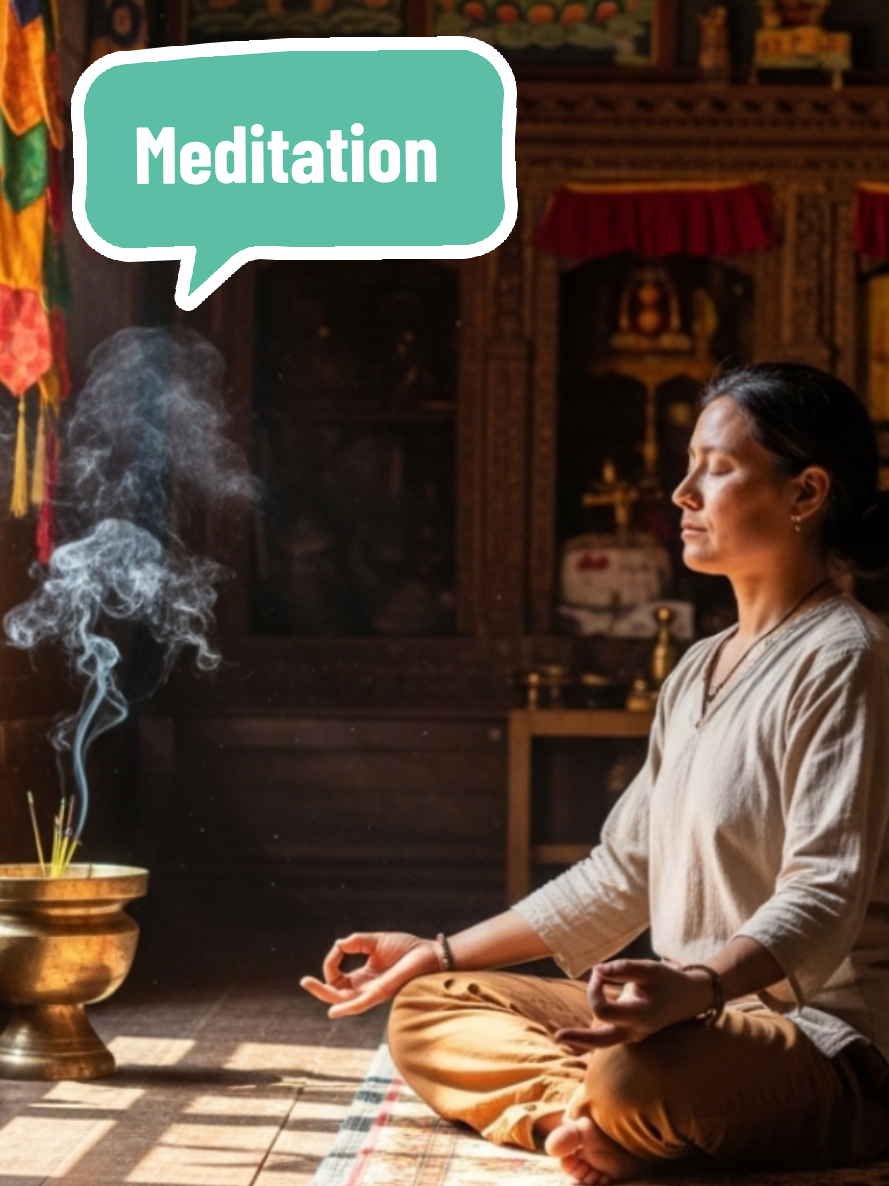 Wie oft meditieren Sie? #deutschmitsuman #meditation #nepal @Sacred Nepal Trails 