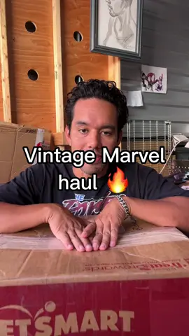Unboxing a consignment haul 👀 Marvel, nu-metal, AND anime in one box. All going live Monday 4PM PT 🔥 #Unboxing #VintageFinds #MarvelTee #NuMetal #AnimeTee      