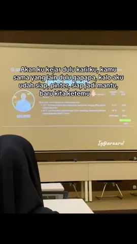 Ngejar karir dulu, ngejar kamunya nanti dulu💅🏻✨#fyppppppppppppppppppppppp #suksesmuda #sarjanamuda #motivasikehidupan #solo24jam 
