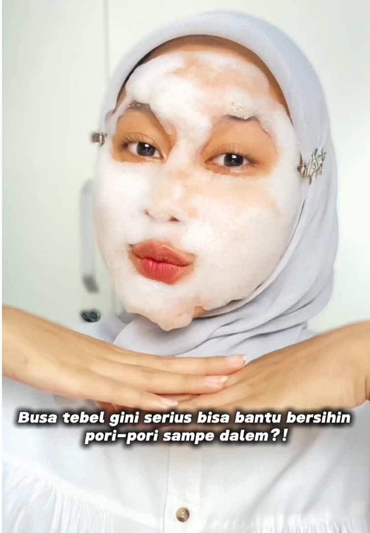 Bye komedo dan pori-pori besar, cuma pake Focalskin Bubble Cleanser busa, langsung kerasa bersihnya sampe dalem 💯 @FOCALSKIN Indonesia #focalskin #focalskinid #focalskincare #porefying #bubblecleanser 