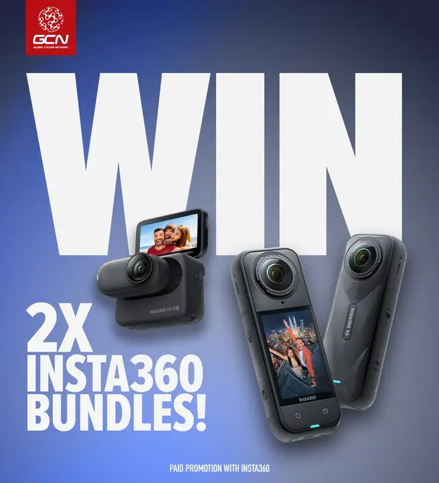 🚨Competition Time🚨 Win 1 of 2 Insta360 Bundles! 👉 Link in bio #AD in association with @insta360_official T's and C's: This promotion is open to all locations worldwide. Entries close at 10:00 BST on Friday, 12th September 2025, and winners will be announced in a GCN Show from Tuesday, 16th September 2025. For more info see 👉 http://gcn.eu/terms 