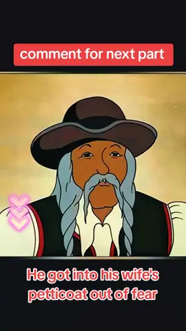 He got into his wife's petticoat out of fear #movie #storytime #animation #fyp 