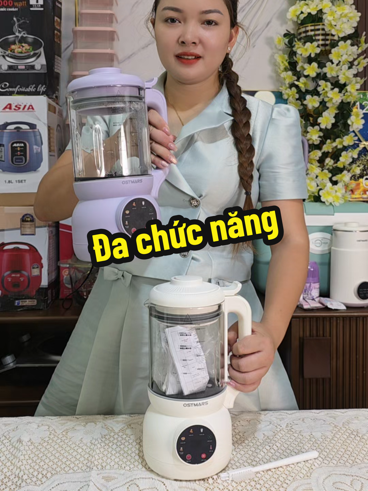 Máy làm sữa hạt cối thủy tinh #khosihunghue #maylamsuahat #giadungtienich 