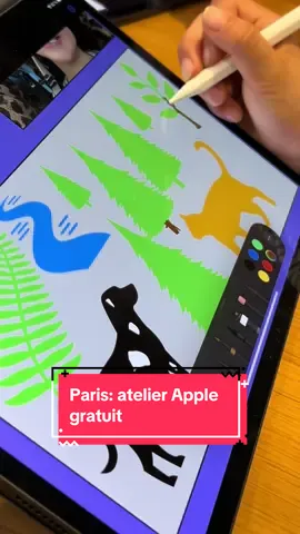 Atelier Apple gratuit pour les familles!  Dans les magasins Apple participants. Réservation en ligne.  On vous prête le matériel et on vous offre un tee shirt :)  #kidsfriendly #quefaireaparis #activitegratuite #applestore #apprendreensamusant 