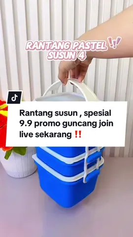 Rantang susun , harga murah spesial 9.9 promo guncang ‼️ join live sekarang 🔥 #promoguncang99 #gajiansale #rantang #rantangsusun #fypシ゚ 