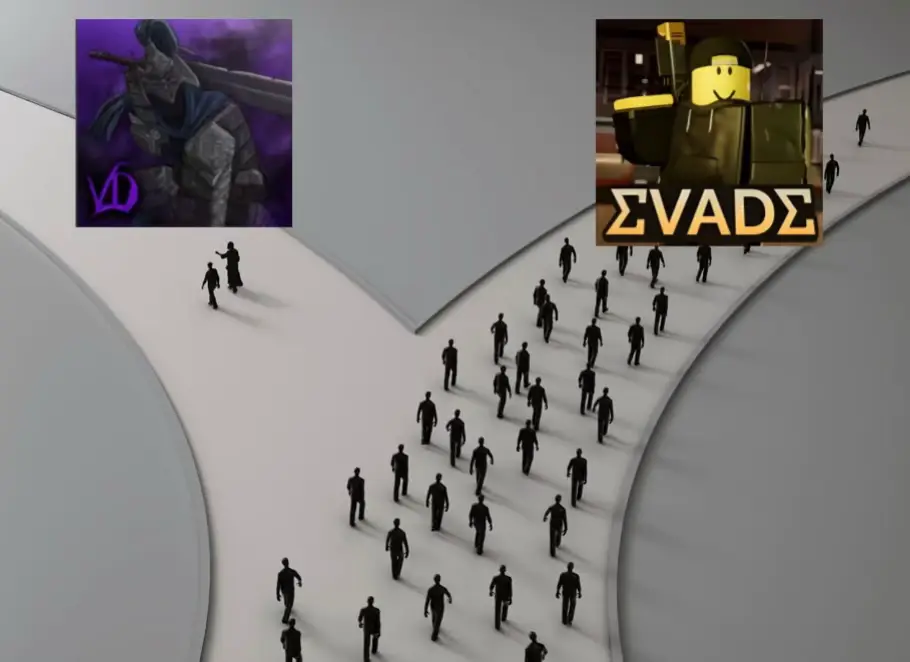 violence districts🤝 evade#roblox #fyp #violencedistrictroblox #evaderoblox 