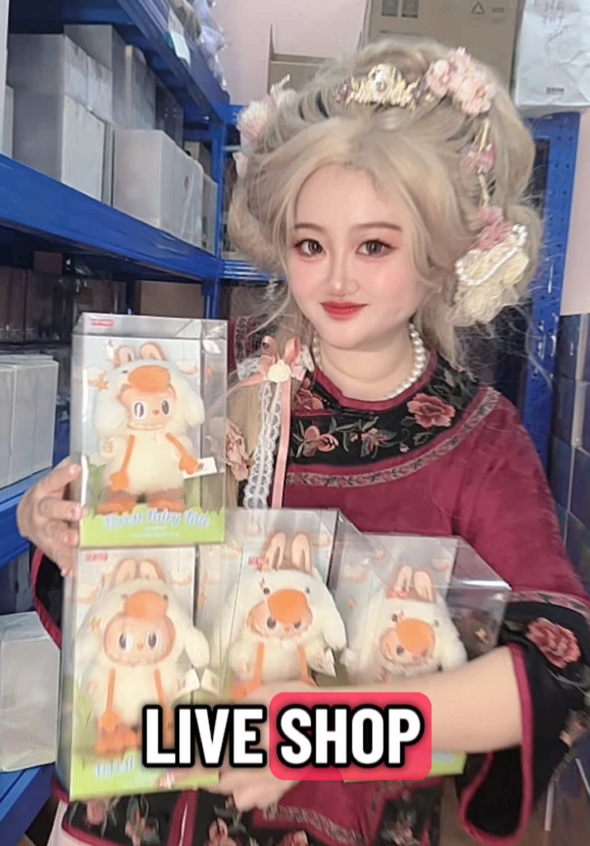 Do you like labubu? The new labubu is very cute! Come to my live broadcast room to buy genuine labubu! #labubu #popmart #mokoko 