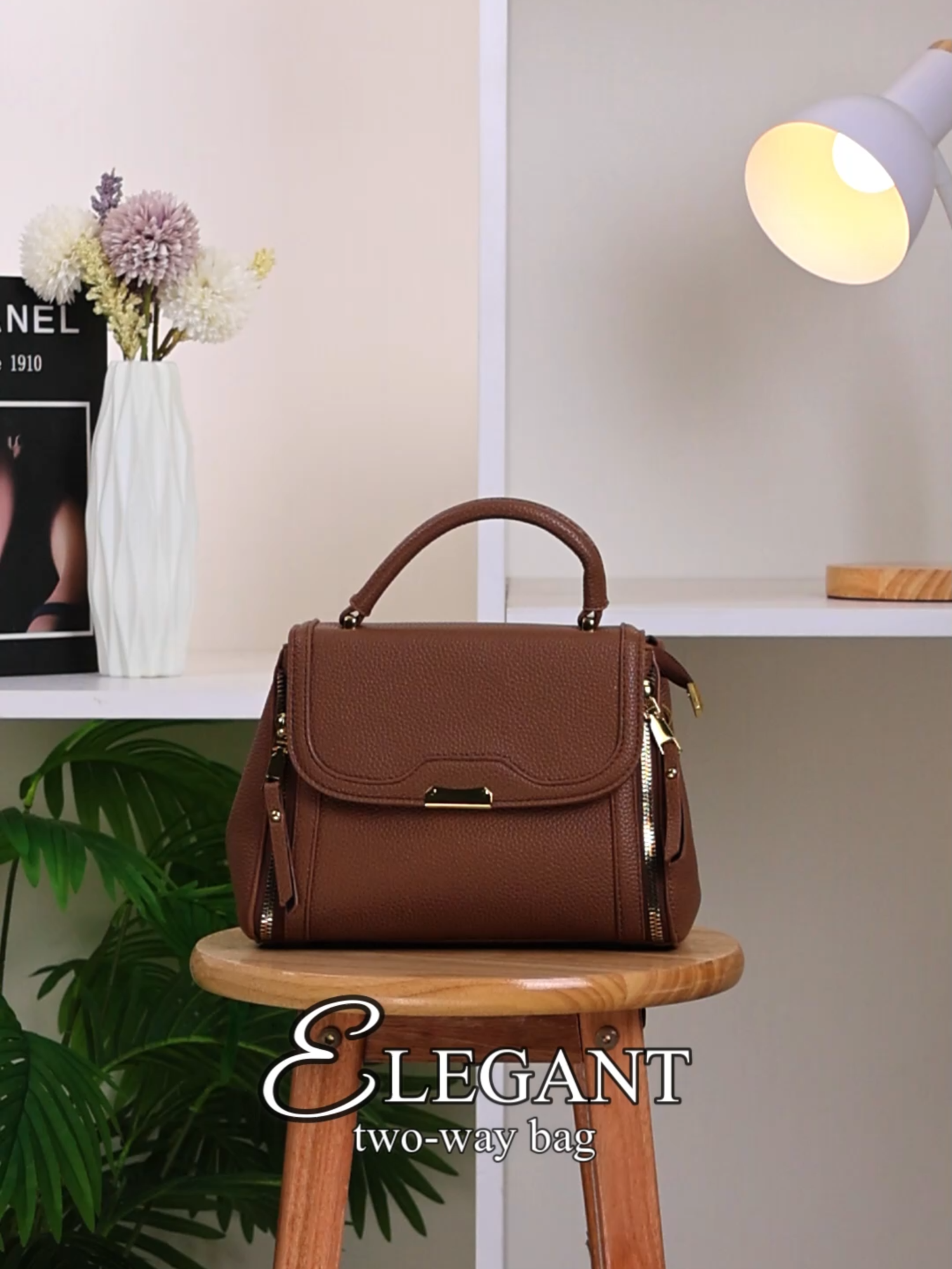 Elegance in every detail this structured cream handbag with gold accents is the perfect blend of sophistication and functionality.❤️#bag #fyp #leatherbag #prettybag #belindabag