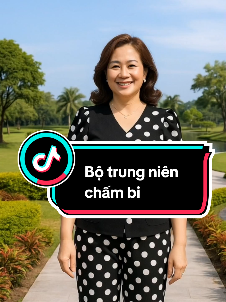 bộ trung niên chấm bi trẻ trung. tôn dáng #shopdotrungnien #dobotrungnien, #thoitrangtrungnien #thoitrangnu #xuhuong 