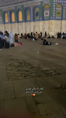 كَيفَ لا تَبكي عُيوني ؟!🥹💔 ، #foryou #fyp #المسجد_الاقصى #palestine #القدس 