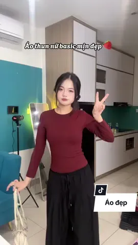 Áo xinh basic hợp nhiều dáng người nha #linhlipreview #aothun 