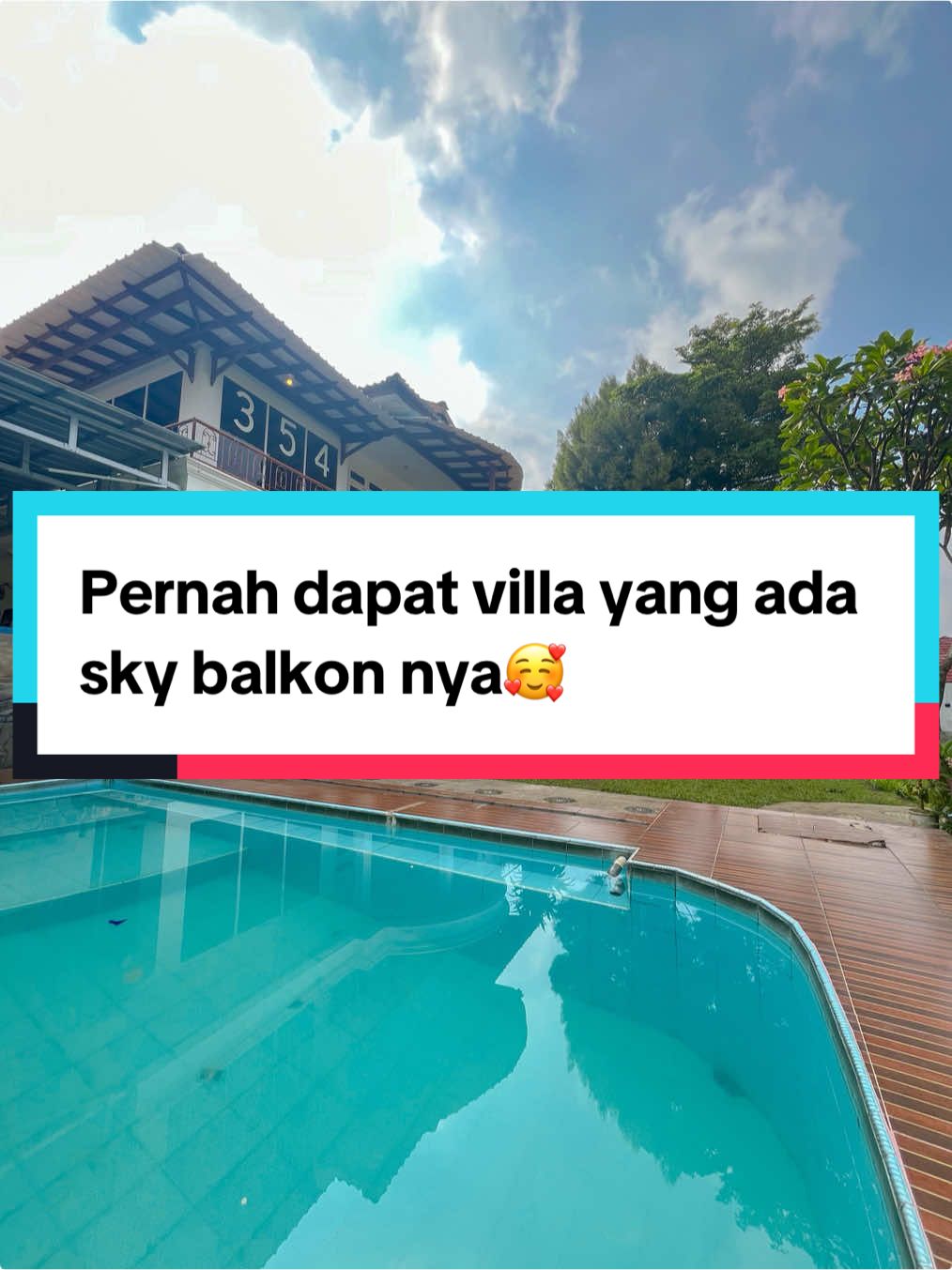 Pendapat villa yang ada sky balkon nya ga kalau belum pernah sewa nih villa 354B ini villa😍 #inivilla #villamurah #infovilla #villamurahpuncak #sewavilla 