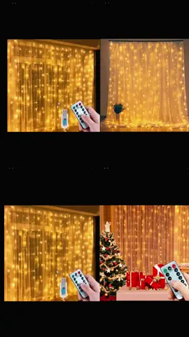 Cortina com leds.😱😱😱😱 Natal está chegando aproveitem os lançamentos ✅🙏🏽 #tiktokshop 