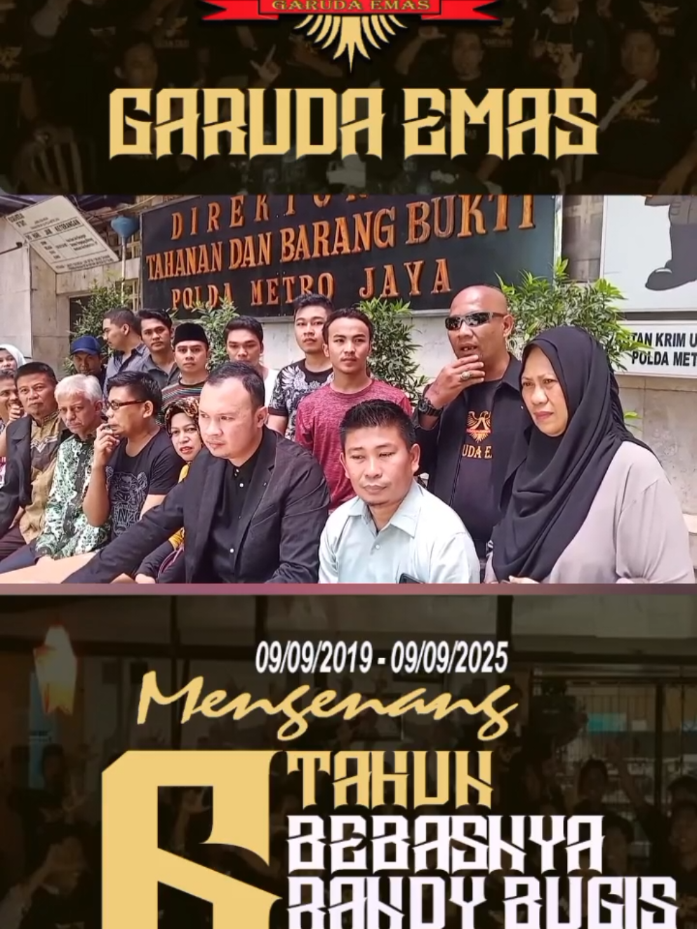 Mengenang 6 TAHUN Bebas nya Randy Bugis dkk Dari Polda Metro Jaya, saat Pilpres 2019 lalu @Madambonita57 @GARUDA EMAS KOTA SERANG @GARUDAEMASKORDASERANG @Garuda Emas Kab Bandung @Garuda Emas PROVINSI BANTEN @DodyPanjaitan77 