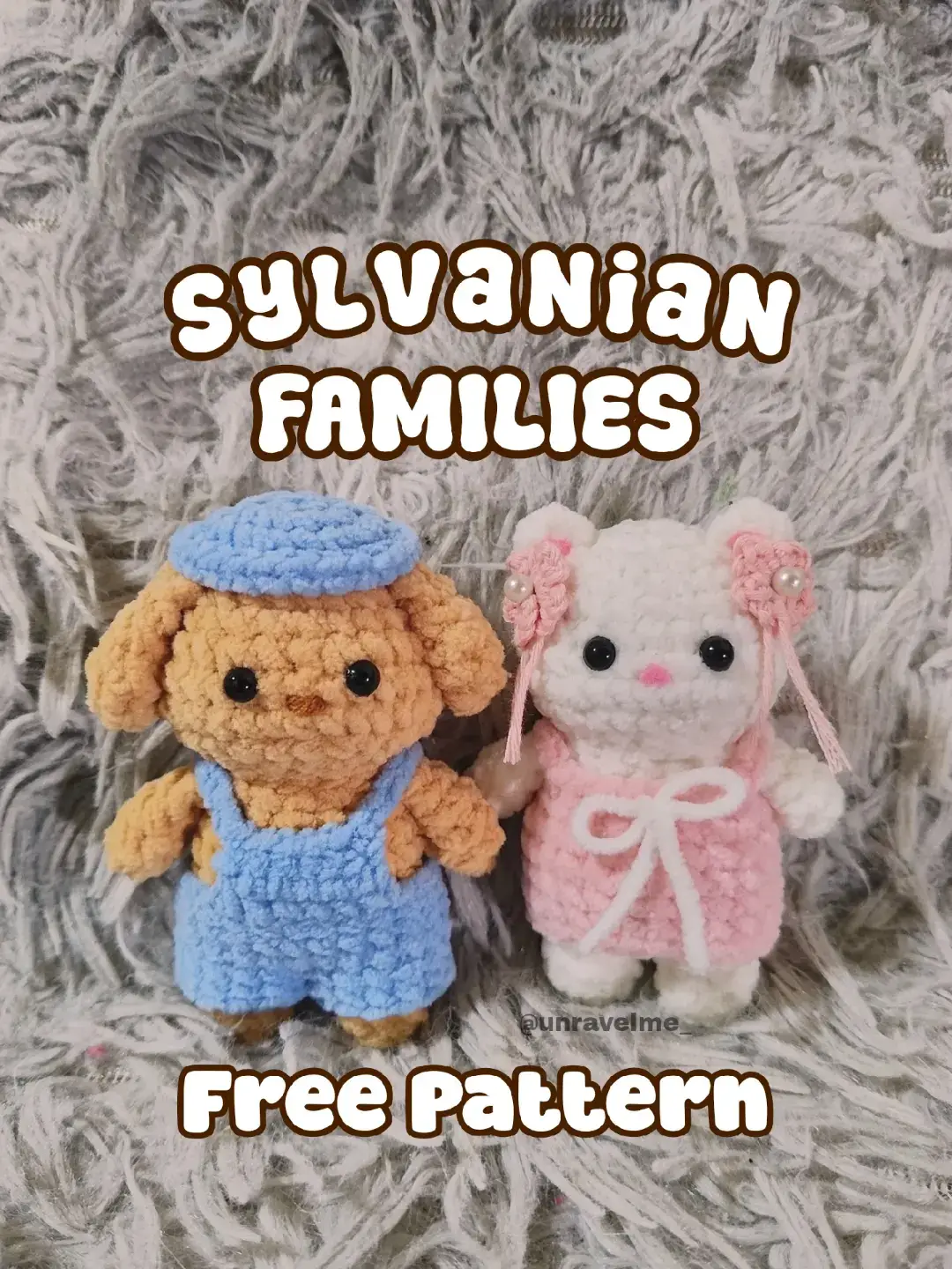 i will be posting the pattern for the poodle dog too soon!  #sylvanianfamilies #calicocritters #crochetersoftiktok #amigurumi #fyp 