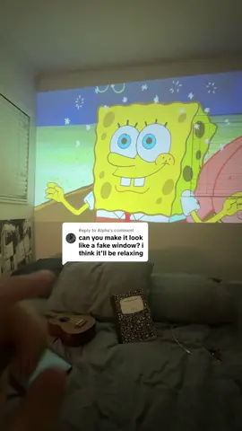 Replying to @Alpha LOVE casting windows on my wall 🙌🏻 #trending #movienight #windowprojector #projectorforbedroom #roomfinds 