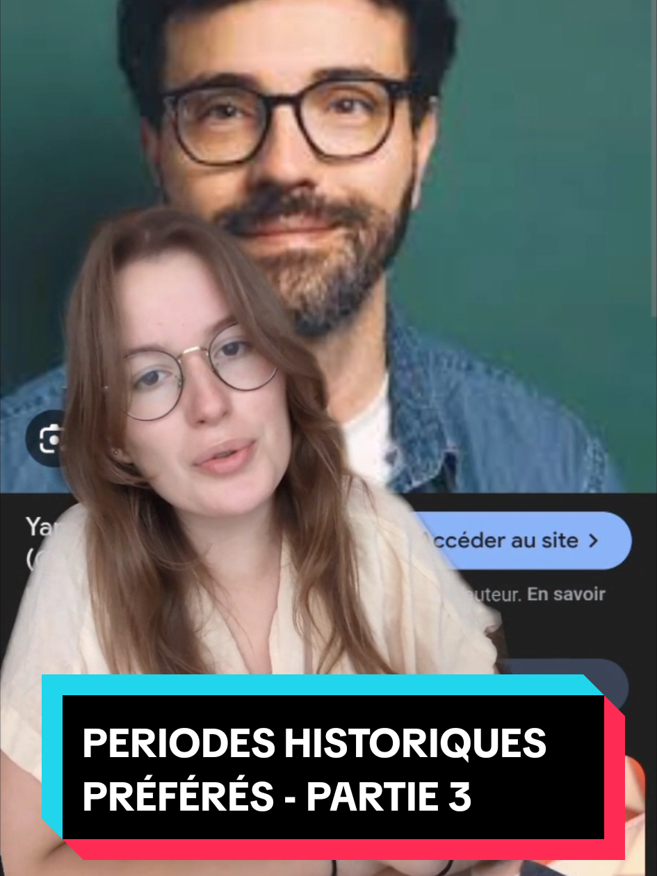 Dites moi quelles sont vos periodes historiques préférée.  #histoire #humour 