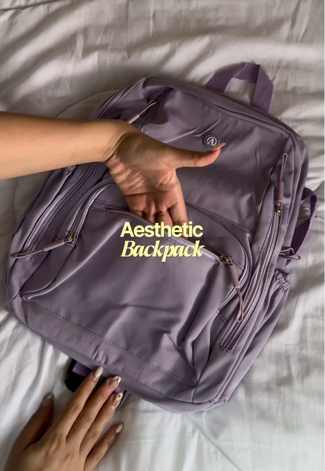 I feel so highschool with this backpack✨ so affordable🎀 #backpack #largecapacitybackpack #highschoolbag #studentbag #bagtok 