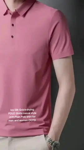 Ice Silk Quick-drying POLO Shirts casual style drift Plain Polo shirt for men and women OOTD  #outfitideas  #OOTD  #plainpolo  #casualpoloshirt 