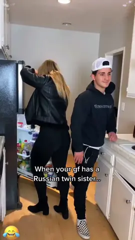 When your girlfriend has a twin sister #funny #twin #girlfriend #USA#fyp  