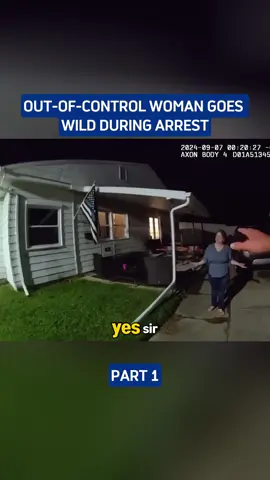 Out-of-Control Woman Goes Wild During Arrest#cops #police #copsoftiktok #1 
