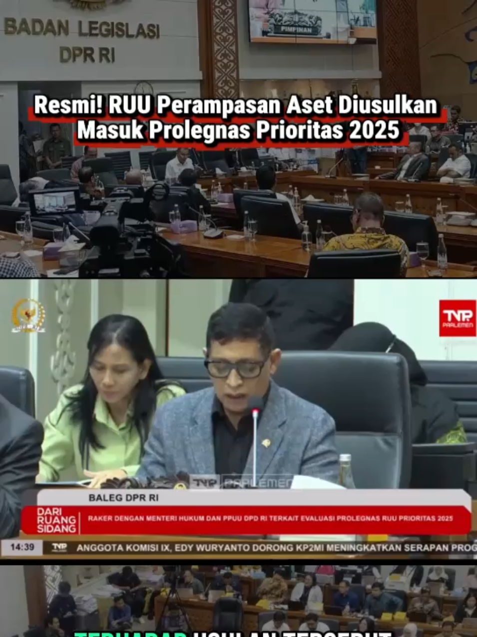 Resmi! RUU Perampasan Aset Diusulkan Masuk Prolegnas Prioritas 2025