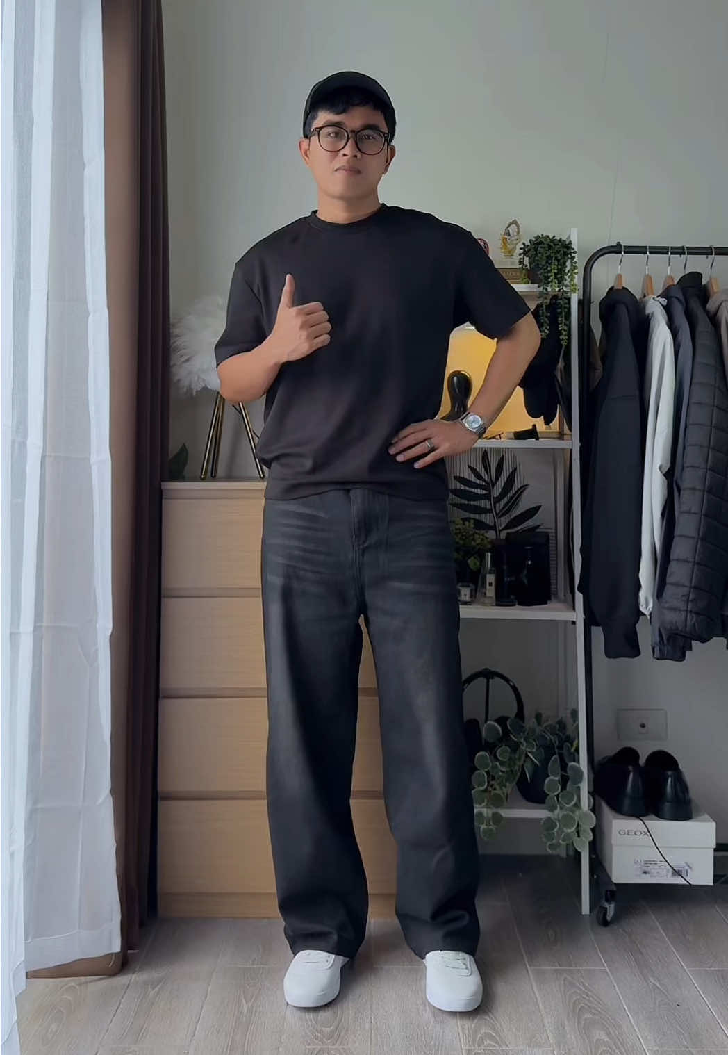 These black loose pants 🔥 #loosepants #straightcutpants #pantsformen 