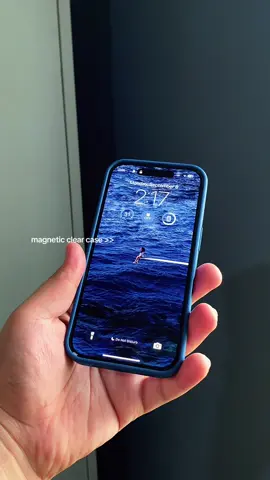 Magnetic Acrylic Clear Transparent Protective Case 💙👌🏻  #iphonecases #caseiphone #iphone16ultramarinecase #bluephonecase #fyp 
