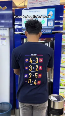 Waduh skor elclasico nih.  #barcelona #realmadrid #ElClasico #laliga 