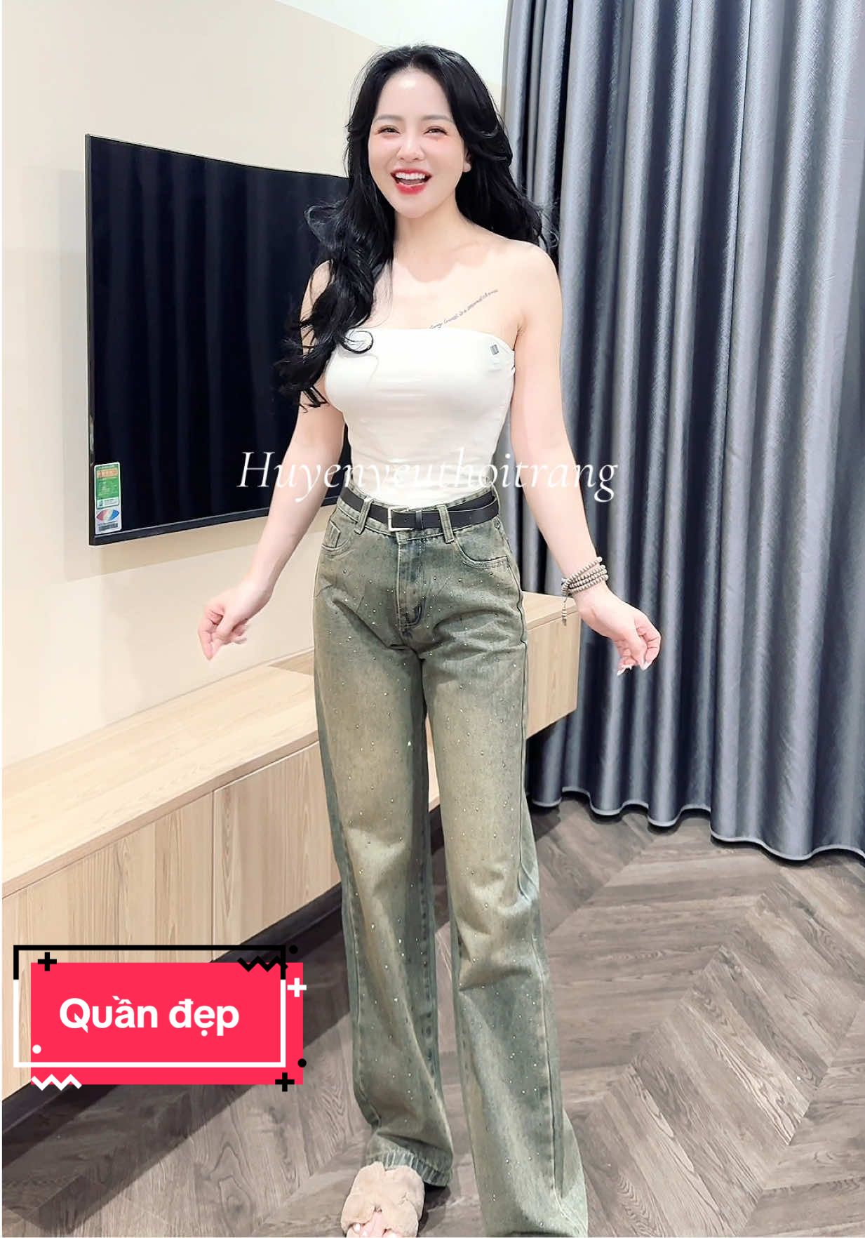 Quần jean xinh #xuhuong #quan #quanjeannu 