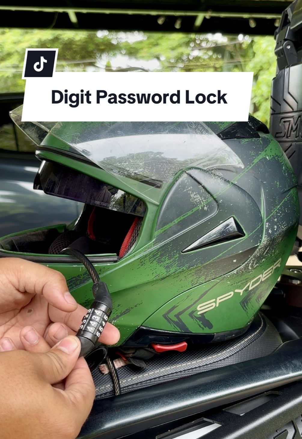 Digit Password Lock Heavy Duty Universal #motorcycle #bicycle #lock #motor #riders 