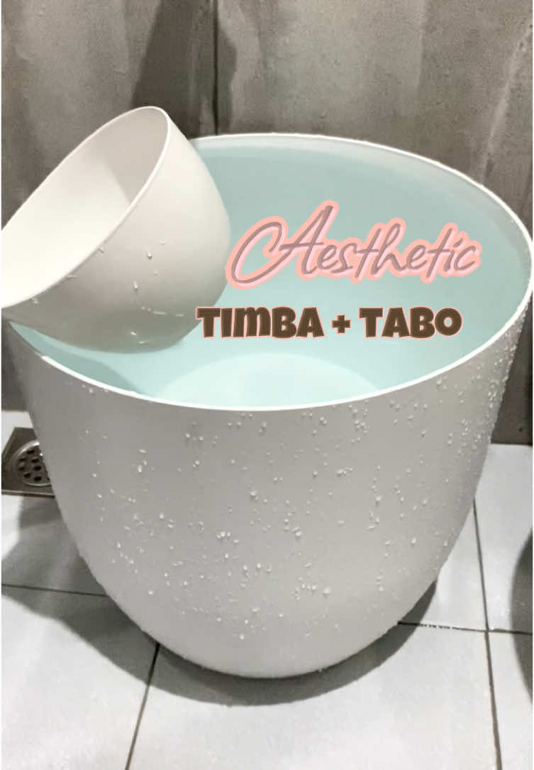 Aesthetic timba and tabo🥰  #foryoupage #bathroom #bathroomdesign #aesthetic #aesthetics 