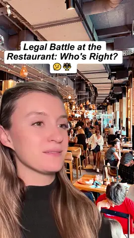 Legal Battle at the Restaurant: Who's Right? 🤔⚖️ #restaurant #hostess #skit #drama #pov       