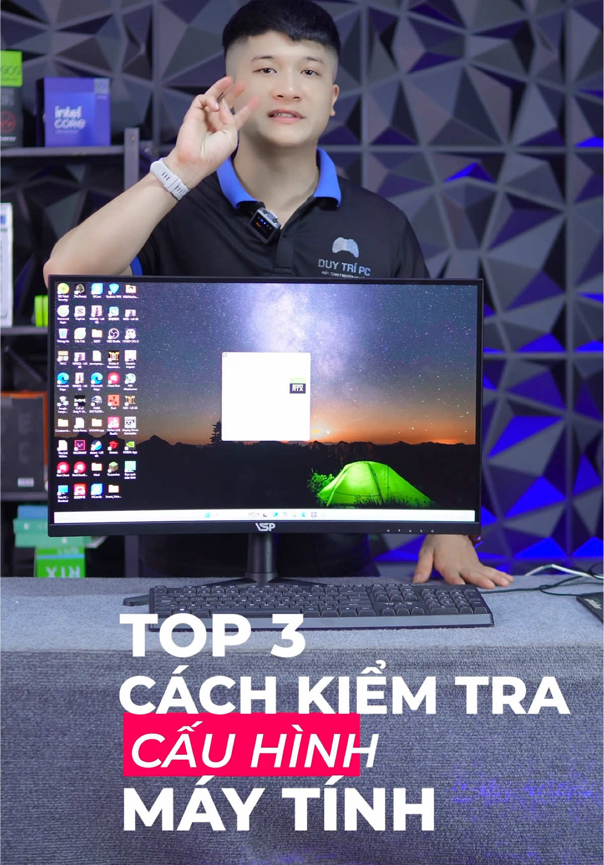 Cách kiểm tra cấu hình máy tính #maytinhchoigame  #pcgaming #maytinhhaiphong #duytripc  