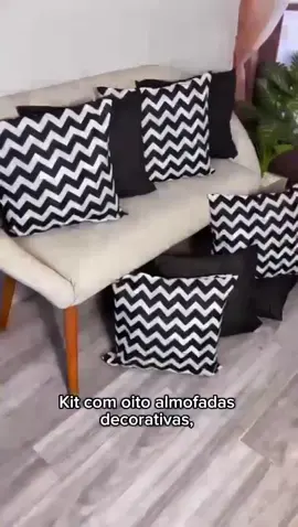 ✨ Kit com 8 Almofadas Decorativas ✨ 🛋️ Acompanha enchimento + capas 📏 Tamanho 45x45cm 🎨 Design moderno e aconchegante 🏡 Ideal para sala, quarto ou escritório #Almofadas #Decorativas #Kit8 #Decoração #Conforto 