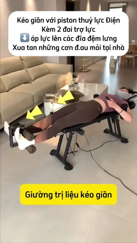 Giường kéo giãn piston thuỷ lực điện #keogiancotsong #daucovaigay #daulung #thoaihoacotsong #thoatvidiadem 