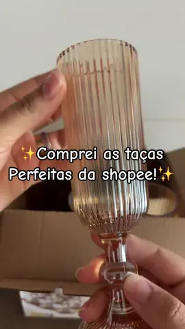 Olha a perfeição dessas taças de champanhe 😱🥰 #cozinhapratica #taças #dicascaseiras #acheinashopee #organizaçãodolar 