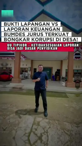 BUKTI LAPANGAN VS LAPORAN KEUANGAN BUMDES JURUS TERKUAT BONGKAR KORUPSI. UU Tipikor Ketidaksesuaian laporan bisa jadi dasar penyidikan. SOLUSI UNTUK KORUPTOR BUMDES: - Laporkan ke Kejaksaan & Tipikor Pasal 2 & 3 UU Tipikor:  - Begitu laporan masuk, penyidik akan geledah kantor desa, sita laporan, periksa rekening pribadi. - Libatkan Inspektorat & BPKP Perbedaan laporan dengan bukti lapangan = temuan kerugian negara resmi. - Begitu ada hasil audit, langsung jadi pintu masuk jerat pidana. #edukasihukum #bumdes #kades #bukti #fy 