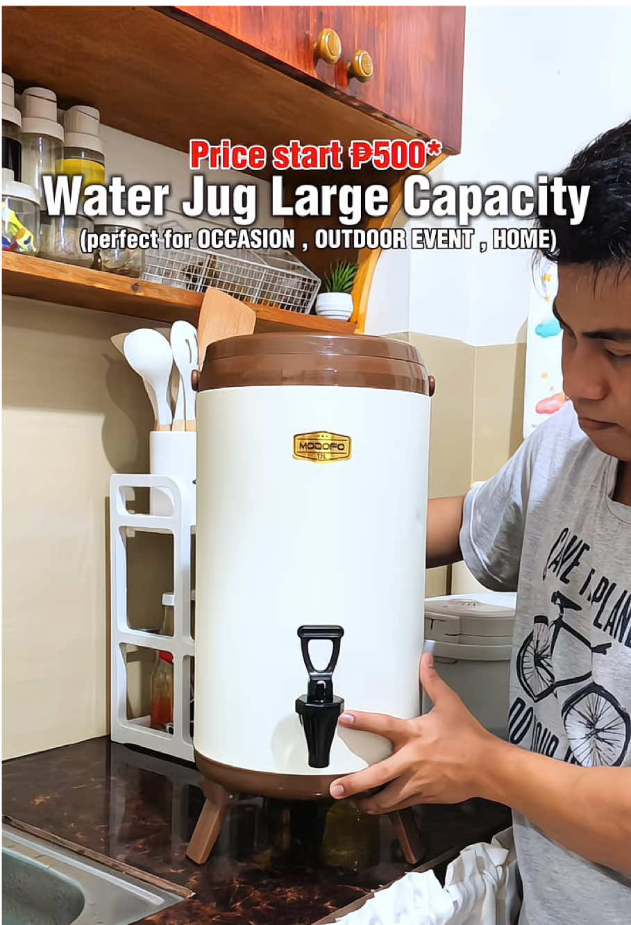 Replying to @Amey Matagal talaga mawala ang yelo sa water jug na to kaya perfect tuwing may okasyon #jug #waterjug #insulatedjug #watercontainer #waterdispenser 