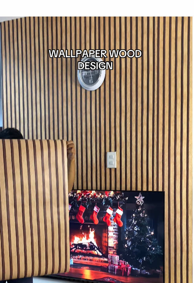 Replying to @mommy joy😊 GRABE TALAGA ANG GANDA NG WALLPAPER WOOD DESIGN NATO HINDI KO TALAGA PINAGSISIHAN NA BINILI KO ITO 🥰 #wallpaper  #adhesivewallpaper #aestheticwallpapers #homedecor #wallpaperwooddesign