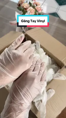 Găng tay vinyl #vinyl #xuhuong #gangtayvinyl 