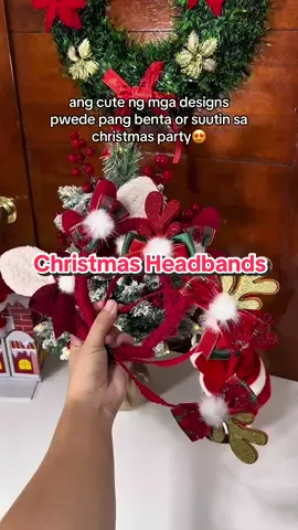 Christmas Headbands!!😍 ang kyuttt dami available design sobrang mura lang mga mii🫶🏻 #headbands #christmasheadbands #christmas 