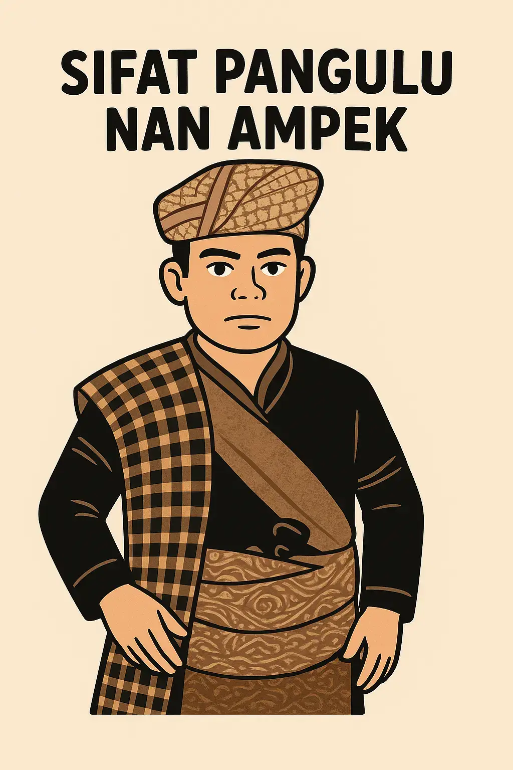 1. Siddik (Bana/ Benar) adalah sifat seorang Pangulu yang selalu berorientasi dan bersandar kepada kebenaran, sebagaimana diungkapkan dalam petatah petitih : Bajalan di nan luruih bakato  di nan bana Jalan luruih alua  tarantang Luruihnyo manahan tiliak  Luruihnyo manantang bana Bananyo mahan bandiang Timbangan paham ka narico Balabehnyo manahan cubo Jiko putiahnyo manahan sasah  jiko hitamnyo manahan tapo Bantuaknyo dimakan siku-siku Selain itu, seorang Pangulu harus konsisten, istiqamah dalam memegang, membela dan dan menegakkan kebenaran dalam keadaan bagaimanapun. Ia adalah seorang yang pantang menyerah dalam memegang, membela dan menegakkan kebenaran yang hakiki, sebagai mana diungkapkan dalam petatah-petitih adat: Basilang tombak dalam parang baribu batu panarung Parik tabantang manghalangi, tatagak paga nan kokoh Badindiang  sampai ka langik,baampang sampai ka muaro,Namun bana dianjak indak.  Jiko tahadok ka lauitan Nan kodo di dadang panjang Mandi batimbo ayia masin Bagalah jo jari manih Badayuang jo tapak tangan  Walau ka ango-angok ikan Bogo ka jiwo jiwo patuang Sampai maranang lauik api Miki ka sobak bidang bau Namun niek dalam hati satapak bapantang suruik Nan bana tatap dipasuntiang 2. Amanah (dipercaya) adalah sifat Pangulu yang berkaitan dengan karakter kejujuran yang ia miliki. Dia menjadi orang yang dipercayai, bukan saja karena kecerdasan, luasnya ilmu pengetahuan, tapi juga karena kejujurannya dan kepribadiannya yang teruji. Pangulu dipilih dan dipercayai oleh anak-kamanakannya untuk memimpin; dan ia mengikrarkan Sumpah Pangulu didepan anak-kamanakan yang ia pimpin. Oleh karena itu, ia harus memiliki sifat amanah mampu menjaga dan memelihara kepercayaan yang diberikan tersebut. Kalauik indak bariak Karimbo indak barangin Walui dupujuak ameh jo perak Indak bakucak lahia jo batin  Dibari amanaik indak kianaik Kalau Bajanji batapaiti Kini dunia isuak akhiraik Ibati diri kini-kini Nak luruih rantangkan tali, Luruih bana dipacik sungguah Indak manuhuak kawan sairiang Indak Manggungtiang dalam lipatan 3. Fathanah (cerdas) adalah sifat seorang Pangulu yang mengacu ke kemampuan itelektualitas dan kecedekiawanan yang dimilikinya. Cerdas adalah kemampuan dasar Pangulu yang berkaitan dengan kemampuan berfikir cepat dan akurat; sedangkan cendekia adalah kemampuan dasar seorang Pangulu yang berkaitan dengan kearifan memberikan makna terhadap semua fenomena. Tahun jo ereang nan jo gendenang Tahu jo bayang kato sampai Alun takilek alah takalam Bulan disangko tigo puluah Alun diliek alah tafaham Lah tantu tampek bakeh tumbuah Indak bapandai-pandai sajo Pandai maatak maetokan Pandai mauleh rumin putuih Mauji samuik dalam batu Paga adaik benteng pusako Takilek ikan dalam ayia, Alah tantu jantan batinonyo Tahu jo runciang nan ka mancucuak Tahu lantiang nan ka manganai Tahu dahan nan ka maimpok. 4. Tabligh (Menyampaikan) adalah sifat yang seorang Pangulu yang mengacu ke kemampuan berkomunikasi atau berbicara. Ini bukan bermakna bahwa Pangulu harus orang yang suka berbicara, tapi ia harus seorang yang efektif berkomunikasi. Dia membina, mengayomi, dan melindungi anak-kamanakannya dengan menjaga komunikasi yang menyejukkan dan menyenangkan semua orang. Semua kata-kata yang digunakan adalah fatwa yang selalu menjadi pegangan dan pedoman bagi anak-kamanakannya. Seorang Pangulu bukan seorang yang suka asal bicara tanpa peduli dampaknya bagi orang yang mendengar tapi bukan juga seorang yang suka berbicara untuk sekadar menyenangkan hati orang yang mendengar dan bukan pula seorang yang suka berbicara untuk pencitraan diri. Seorang Pangulu adalah seorang yang memiliki kemampuan berbicara efektif. Sebelum melakukan komunikasi antar pribadi atau komunikasi masa, seorang Pangulu selalu melakukan komunikasi intrapersonal.  Bakato sapatah dipikiri Bajalan salangkah madok suruik Barundiang siang caliak-caliak Mangecek malam agak-agak Bapikia sabalun bakato Pikia nan palito hati Nanang nan baribu akal Aniang itu ulu bicaro Sadang tananang bana datang Paham tibo aka baranti Kato lah putuih sandirinyo. #pangulu 