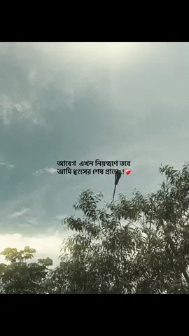 আবেগ  এখন নিয়ন্ত্রণে তবে আমি ধ্বংসের শেষ প্রান্তে..!❤️‍🩹#foryou #trending #tufayel100k #popularvideo #captionvideo 