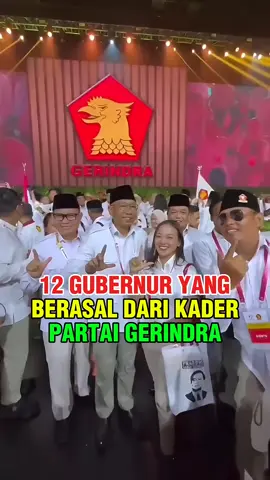 12 GUBERNUR YANG BERASAL DARI PARTAI GERINDRA