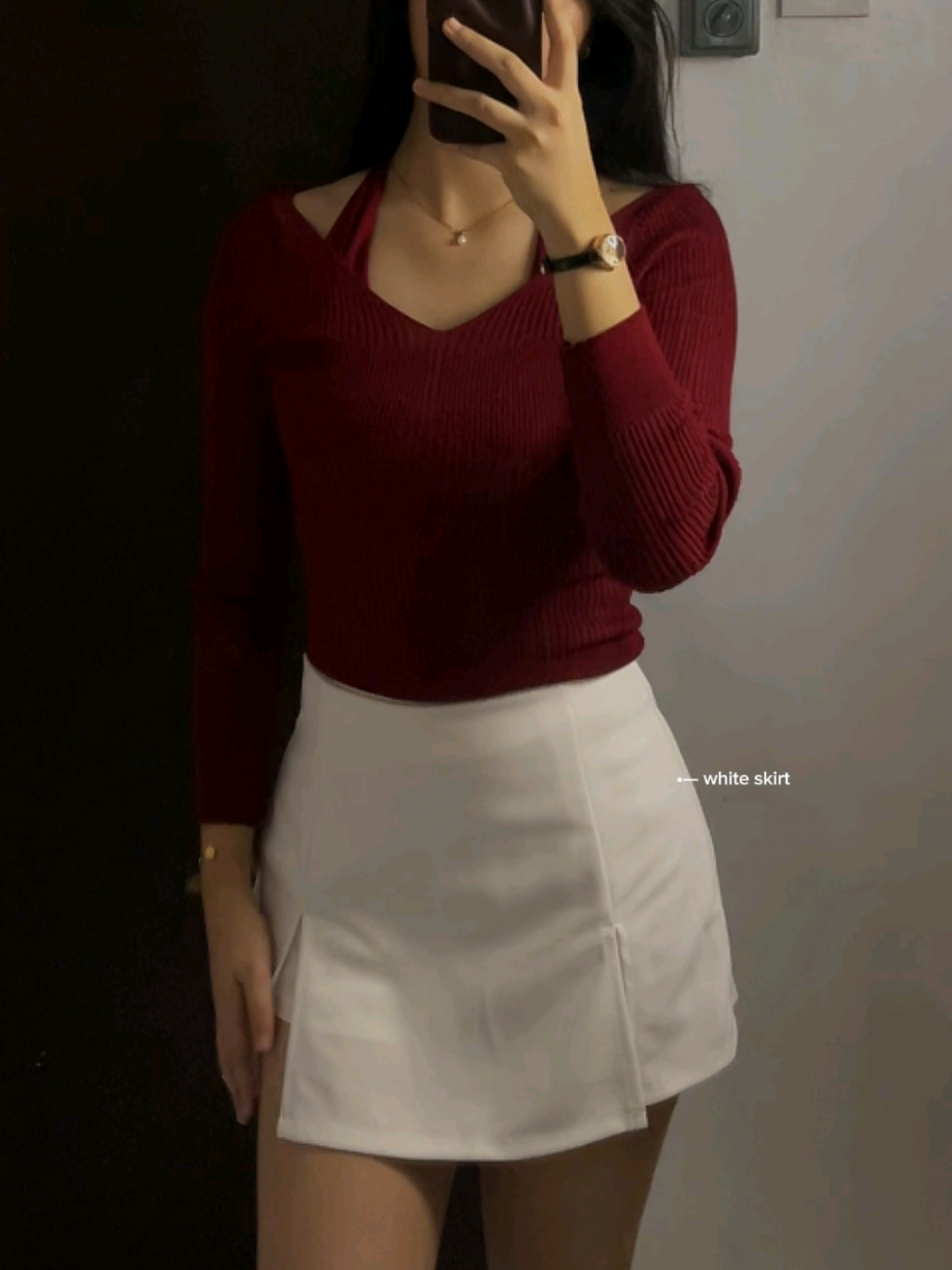 — 🍒💋 #redknittedtop #redtopreco #christmasoutfit #christmaspartyoutfit #topreco 