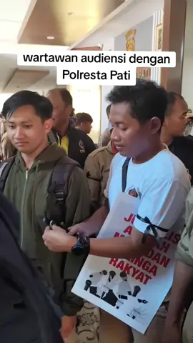 Wartawan di terima audiensi dengan Polresta Pati #pati #viral #demo #hakangket 