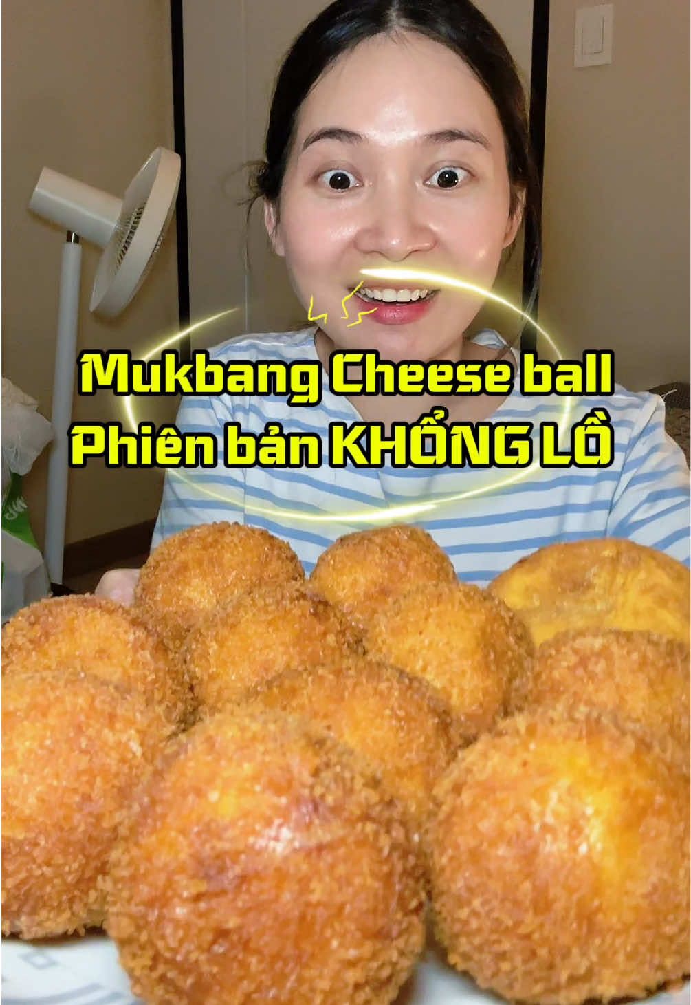 Mukbang bánh phô mai kéo sợi KHỔNG LỒ CHESSE BALL #hanquoc#hanwcomin #mukbang #먹방 #cheeseballs 