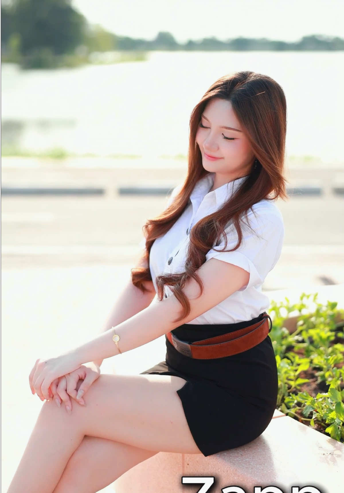 N'กอข้าว @𝓖 #bu #ถ่ายรูป #ชุดนักศึกษา #สาวน่ารัก #portrait 
